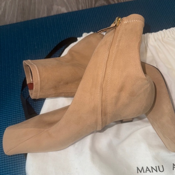 MANU Atelier Women's Stretch Duck Boots, Cappuccino, Tan, 8, NWOT - Picture 5 of 8